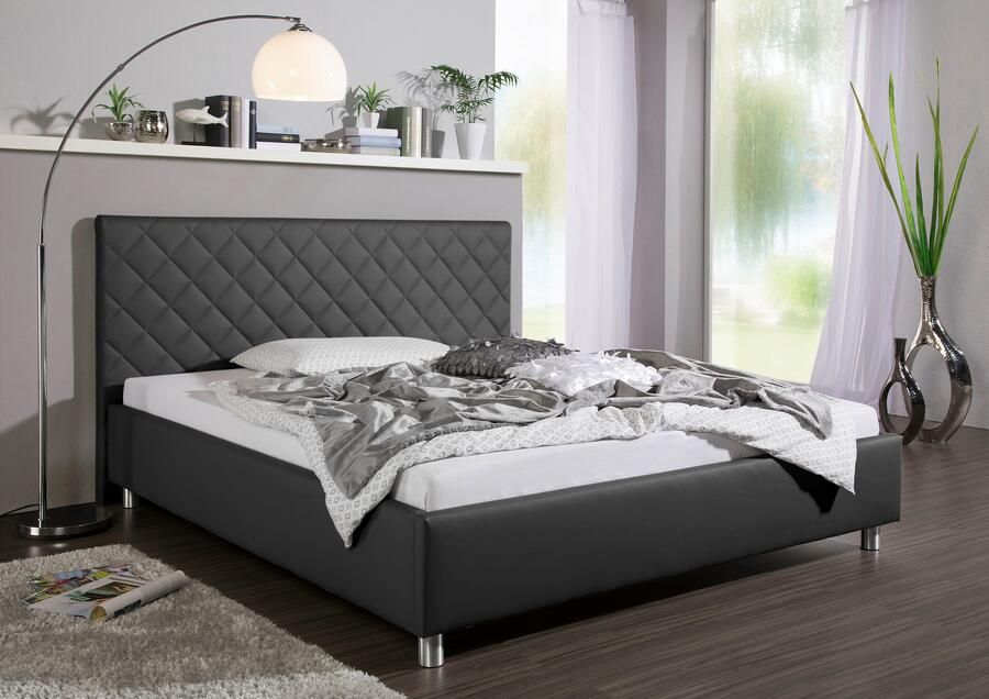 Maintal Gestoffeerd bed Bloomington Zijkanten van het bed zelf te monteren zonder bedkist - Foto 7