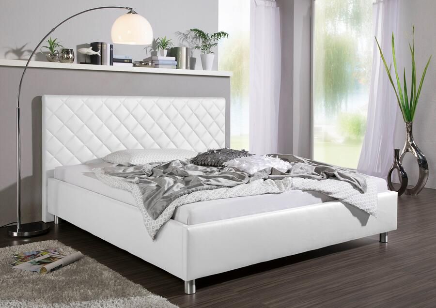 Maintal Gestoffeerd bed Bloomington Zijkanten van het bed zelf te monteren zonder bedkist - Foto 4