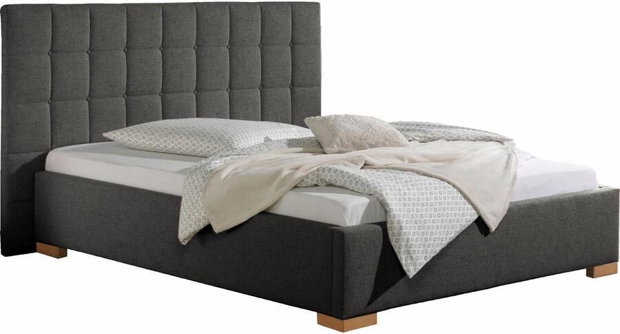 Maintal Gestoffeerd bed Cueno met en zonder matras in 2 uitvoeringen stiksels met capitonnage - Foto 3