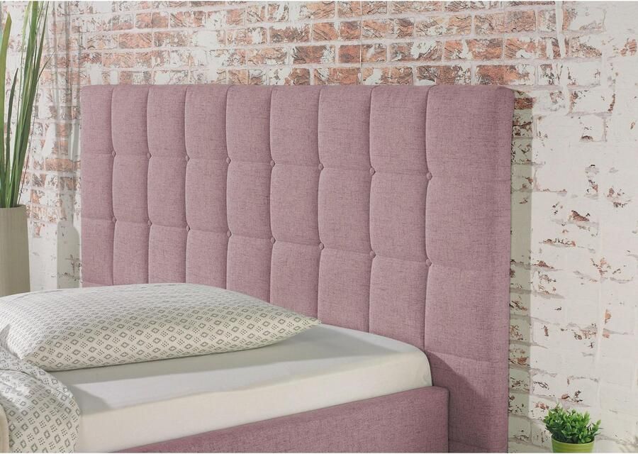 Maintal Gestoffeerd bed Cueno met en zonder matras in 2 uitvoeringen stiksels met capitonnage