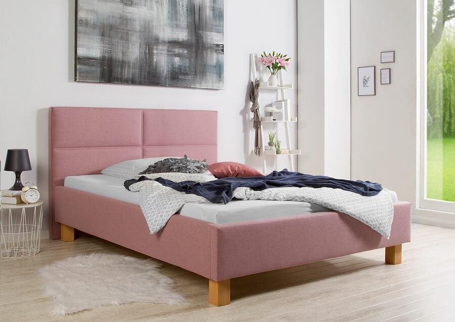 Maintal Gestoffeerd bed Derryville Zijkanten van het bed zelf te monteren zonder bedkist - Foto 5