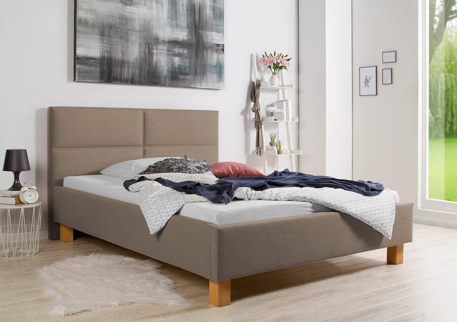 Maintal Gestoffeerd bed Derryville Zijkanten van het bed zelf te monteren zonder bedkist - Foto 5