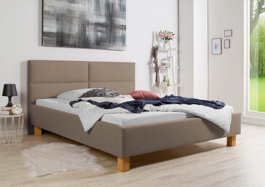 Maintal Gestoffeerd bed Derryville Zijkanten van het bed zelf te monteren zonder bedkist - Foto 5