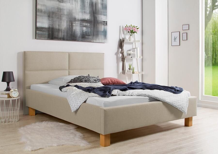 Maintal Gestoffeerd bed Derryville Zijkanten van het bed zelf te monteren zonder bedkist - Foto 8