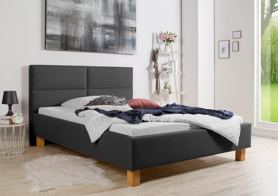 Maintal Gestoffeerd bed Derryville Zijkanten van het bed zelf te monteren zonder bedkist - Foto 8