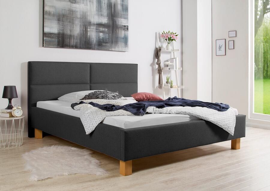 Maintal Gestoffeerd bed Derryville Zijkanten van het bed zelf te monteren zonder bedkist - Foto 5