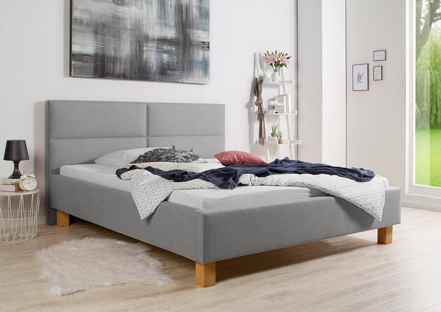 Maintal Gestoffeerd bed Derryville Zijkanten van het bed zelf te monteren zonder bedkist - Foto 5