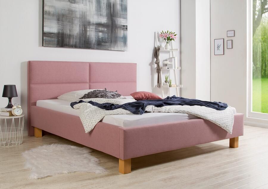 Maintal Gestoffeerd bed Derryville Zijkanten van het bed zelf te monteren zonder bedkist - Foto 7