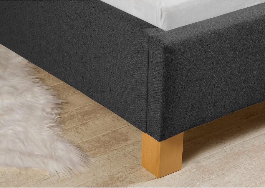 Maintal Gestoffeerd bed Derryville Zijkanten van het bed zelf te monteren zonder bedkist - Foto 3