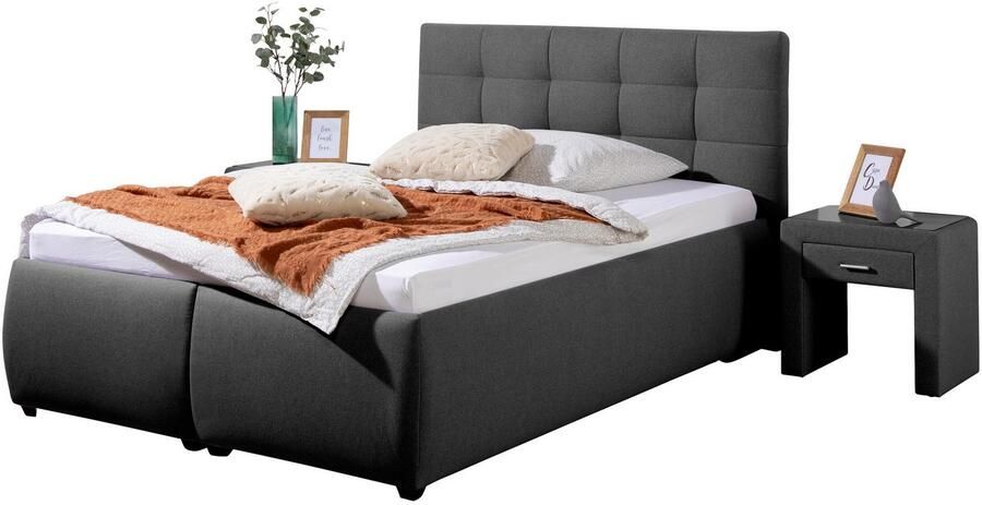 Maintal Gestoffeerd bed Felsental inclusief bedlade verkrijgbaar in h2 h3 & h4 - Foto 7