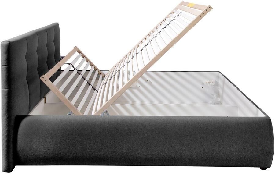 Maintal Gestoffeerd bed Felsental inclusief bedlade verkrijgbaar in h2 h3 & h4 - Foto 6