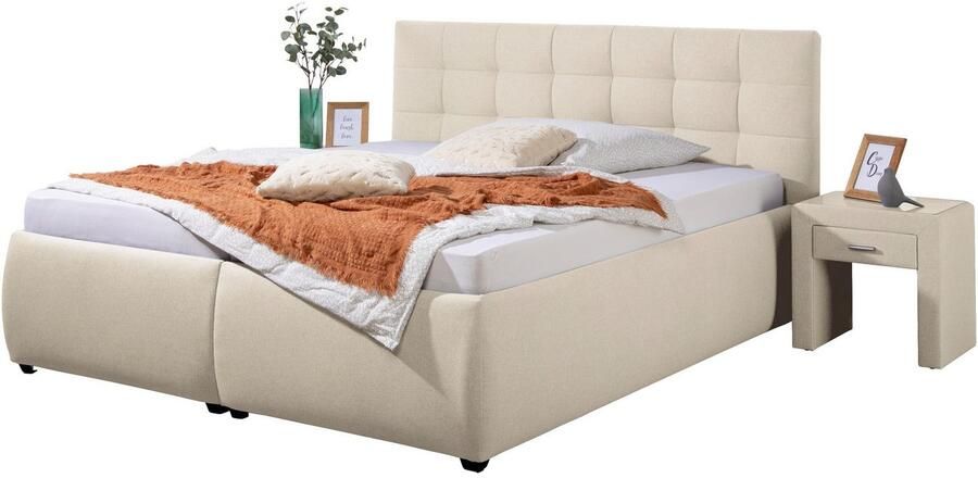 Maintal Gestoffeerd bed Felsental inclusief bedlade verkrijgbaar in h2 h3 & h4 - Foto 8