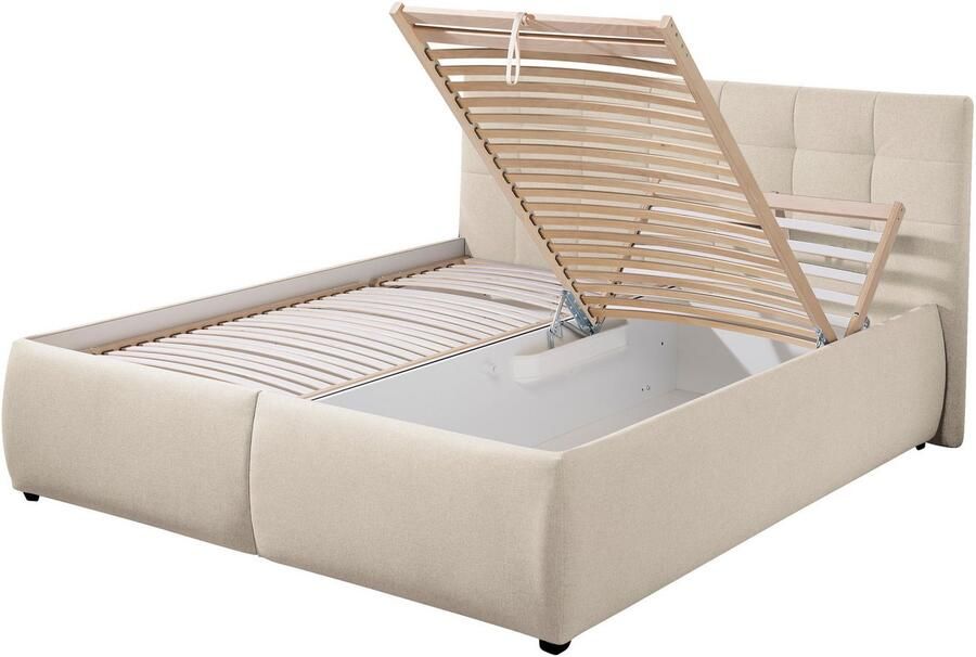 Maintal Gestoffeerd bed Felsental inclusief bedlade verkrijgbaar in h2 h3 & h4 - Foto 4