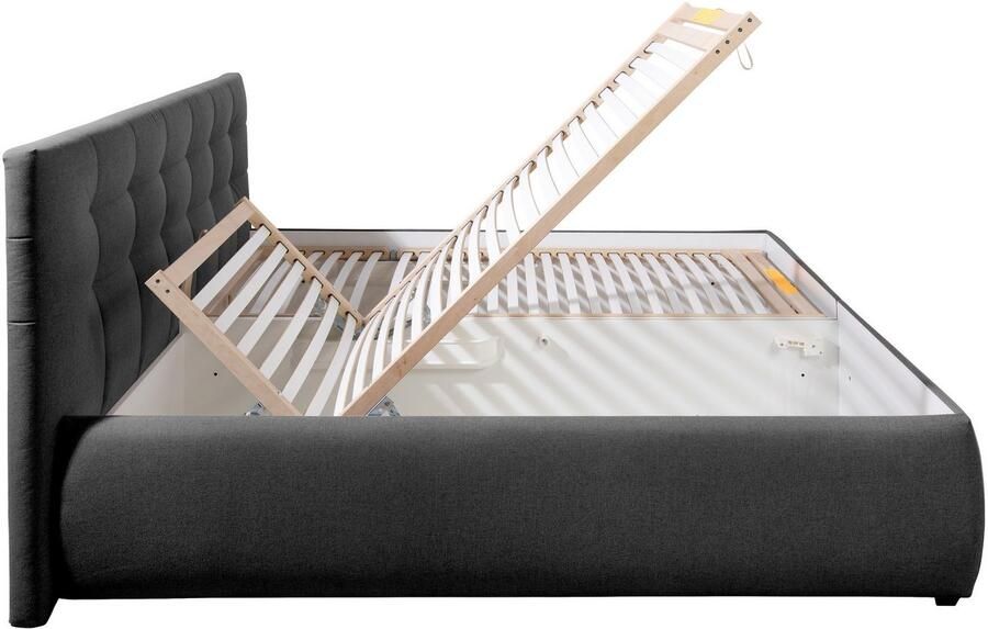 Maintal Gestoffeerd bed Felsental inclusief bedlade verkrijgbaar in h2 h3 & h4 - Foto 7