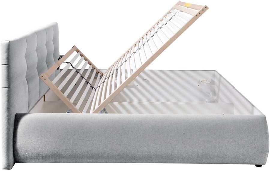 Maintal Gestoffeerd bed Felsental inclusief bedlade verkrijgbaar in h2 h3 & h4 - Foto 6