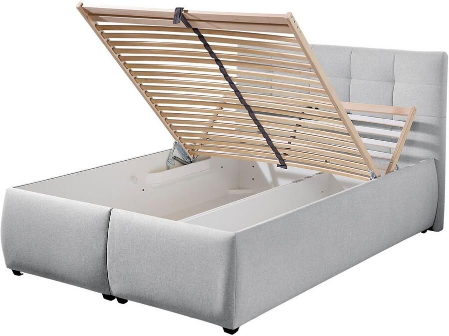 Maintal Gestoffeerd bed Felsental inclusief bedlade verkrijgbaar in h2 h3 & h4