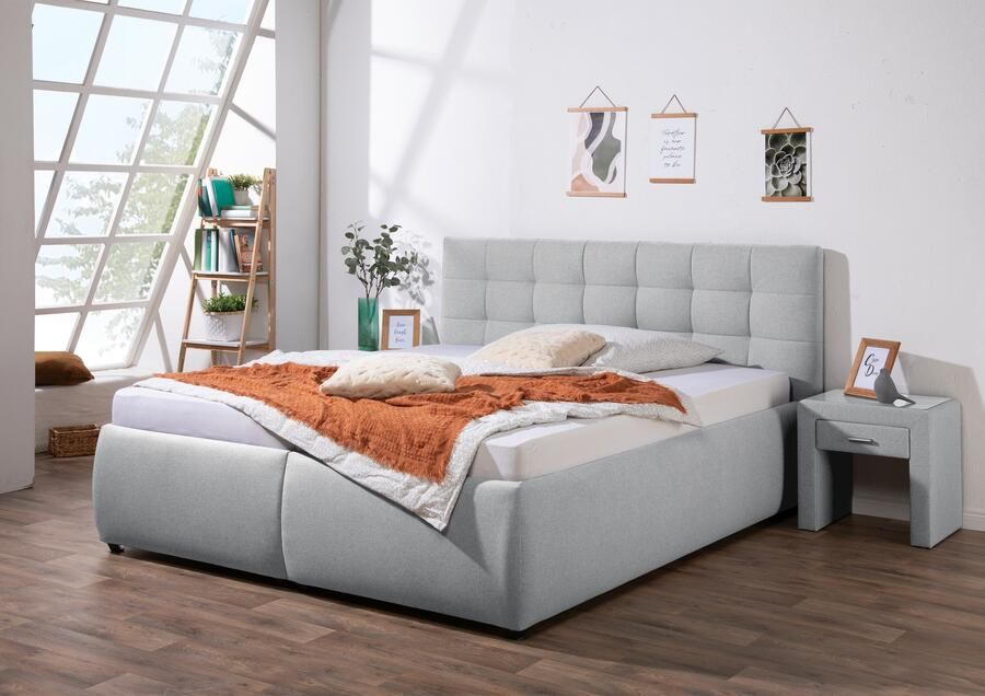 Maintal Gestoffeerd bed Felsental inclusief bedlade verkrijgbaar in h2 h3 & h4 - Foto 3