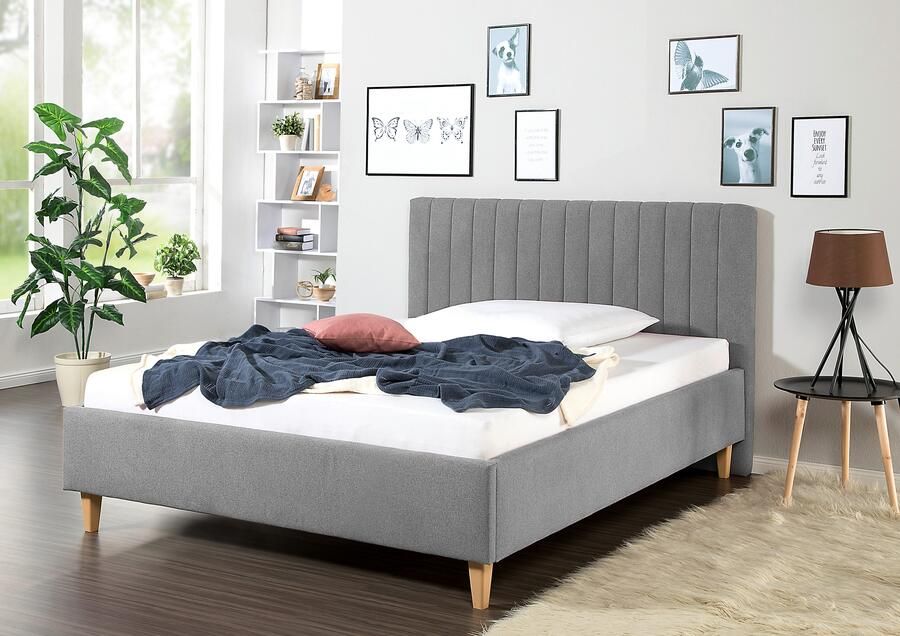 Maintal Gestoffeerd bed Friant Zijkanten van het bed zelf te monteren zonder bedkist - Foto 4