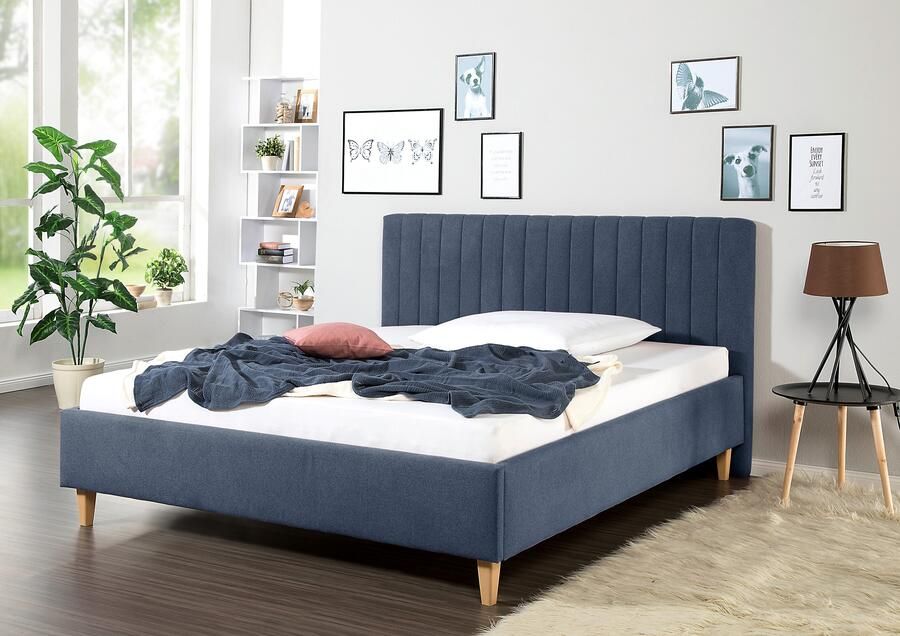 Maintal Gestoffeerd bed Friant Zijkanten van het bed zelf te monteren zonder bedkist - Foto 4