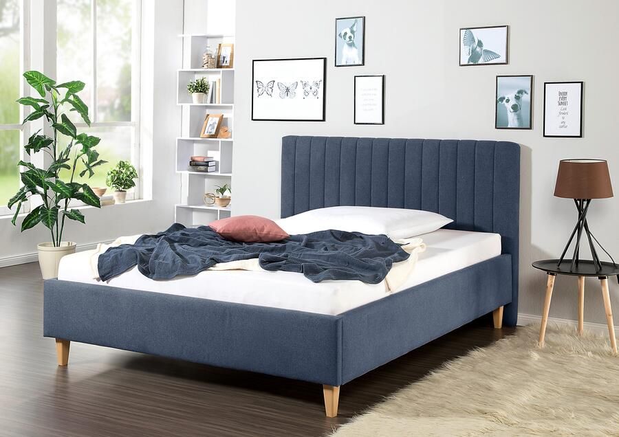 Maintal Gestoffeerd bed Friant Zijkanten van het bed zelf te monteren zonder bedkist - Foto 4