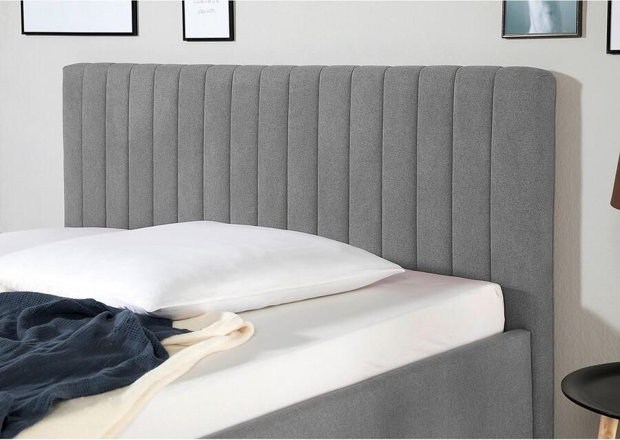 Maintal Gestoffeerd bed Friant Zijkanten van het bed zelf te monteren zonder bedkist - Foto 3