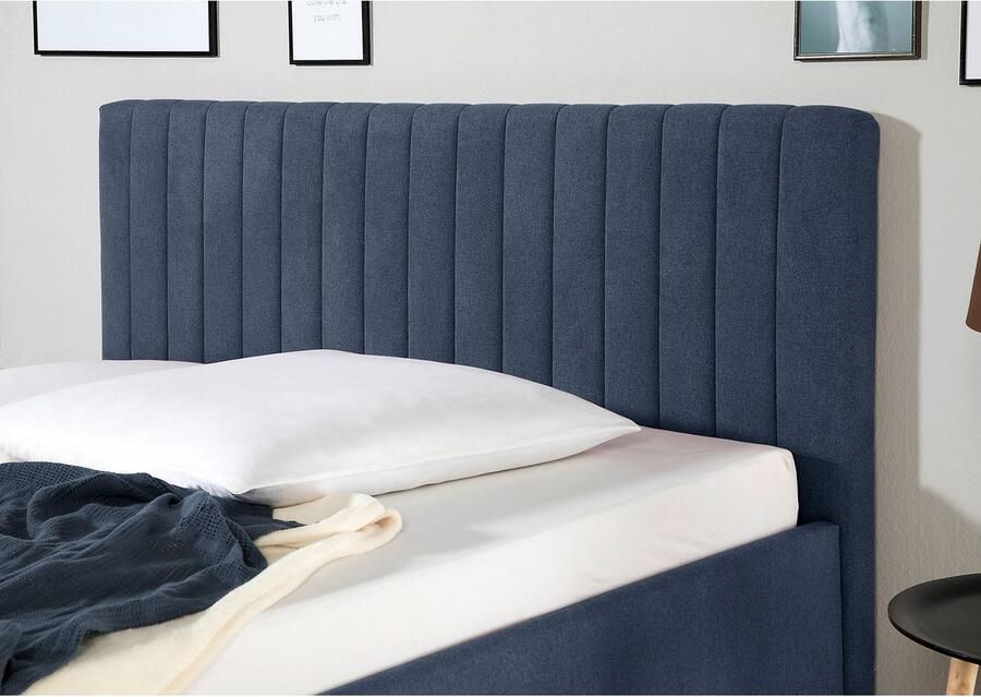 Maintal Gestoffeerd bed Friant Zijkanten van het bed zelf te monteren zonder bedkist - Foto 2