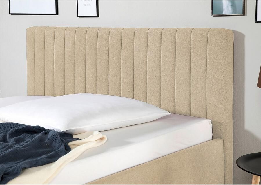 Maintal Gestoffeerd bed Friant Zijkanten van het bed zelf te monteren zonder bedkist - Foto 4