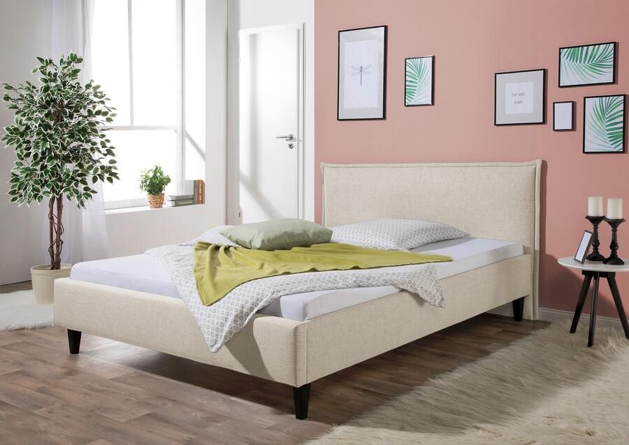Maintal Gestoffeerd bed Gustine Zijkanten van het bed zelf te monteren zonder bedkist - Foto 3