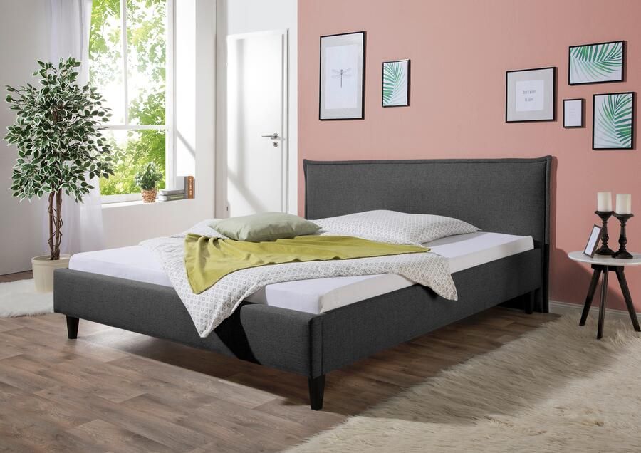 Maintal Gestoffeerd bed Gustine Zijkanten van het bed zelf te monteren zonder bedkist - Foto 4