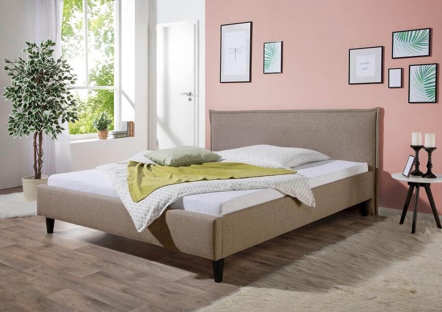 Maintal Gestoffeerd bed Gustine Zijkanten van het bed zelf te monteren zonder bedkist - Foto 6