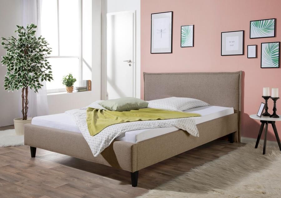 Maintal Gestoffeerd bed Gustine Zijkanten van het bed zelf te monteren zonder bedkist - Foto 4