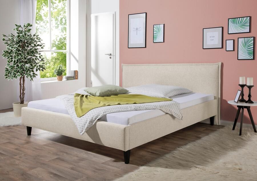 Maintal Gestoffeerd bed Gustine Zijkanten van het bed zelf te monteren zonder bedkist - Foto 6