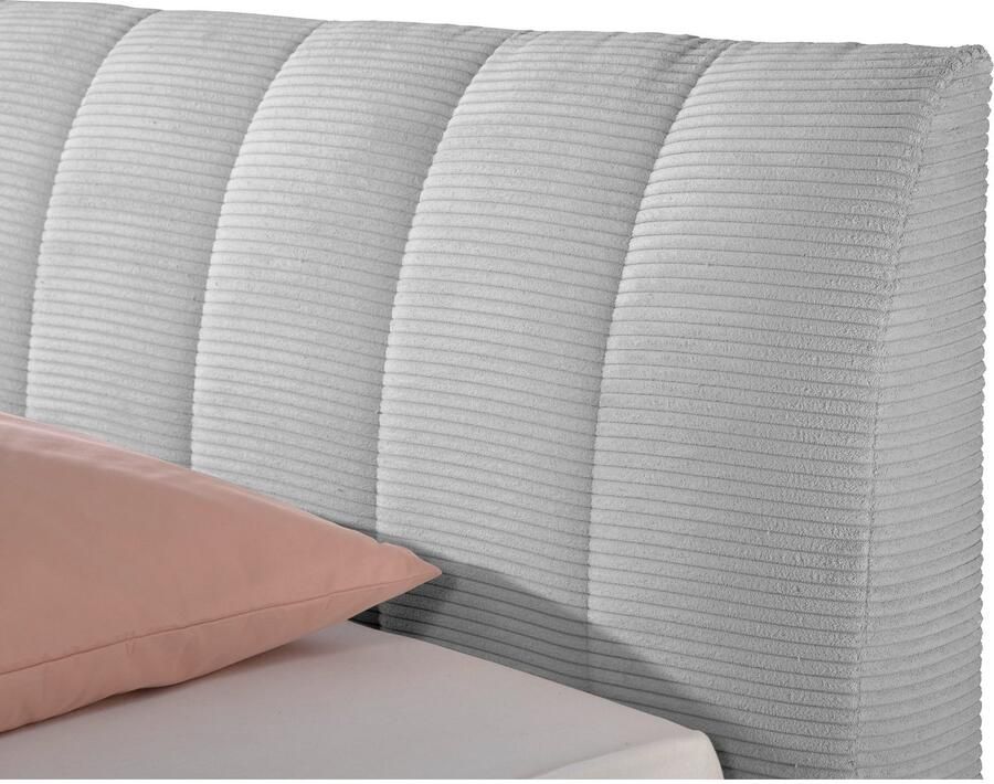 Maintal Gestoffeerd bed Hügeldorf inclusief bedlade verkrijgbaar in h2 h3 & h4 van cord bekleding - Foto 2