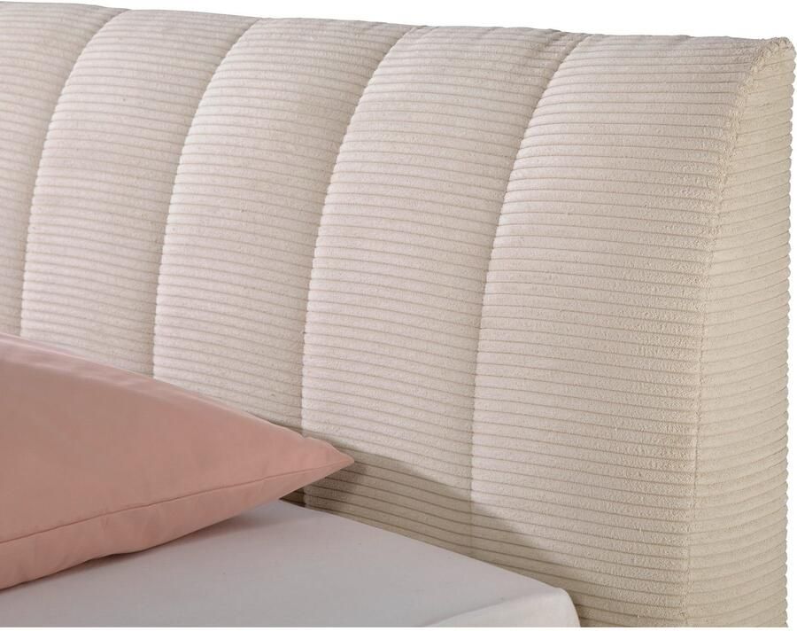 Maintal Gestoffeerd bed Hügeldorf inclusief bedlade verkrijgbaar in h2 h3 & h4 van cord bekleding - Foto 2