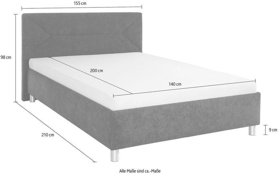 Maintal Gestoffeerd bed - Foto 4