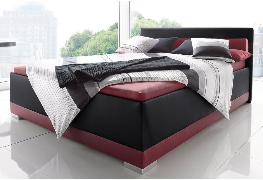 Maintal Gestoffeerd bed Imitatieleer in 6 verschillende uitvoeringen made in Germany - Foto 3