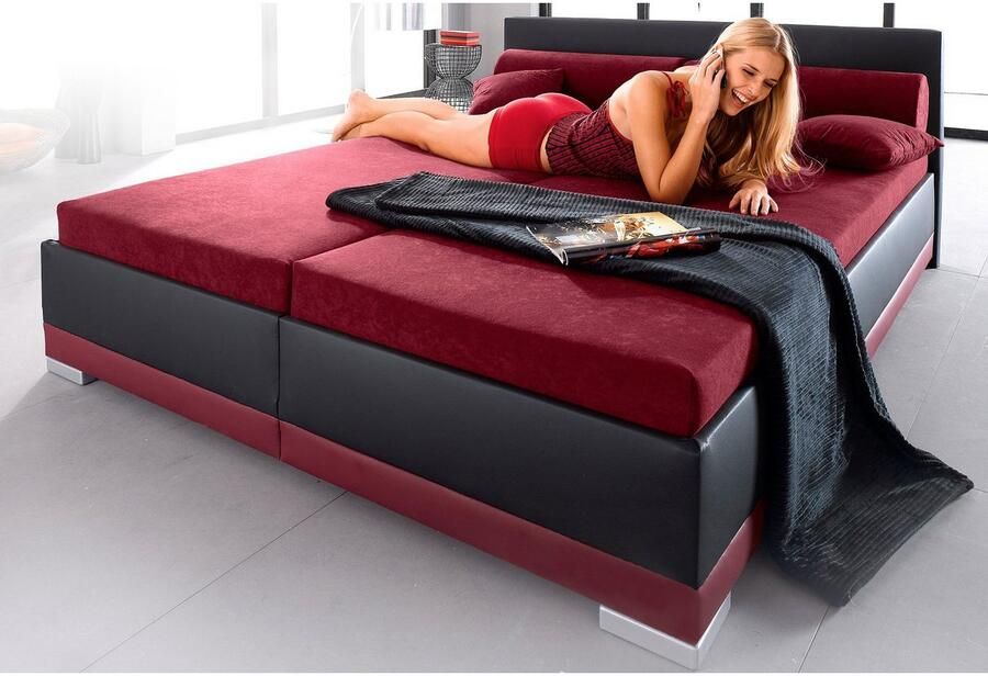 Maintal Gestoffeerd bed Imitatieleer in 6 verschillende uitvoeringen made in Germany - Foto 2