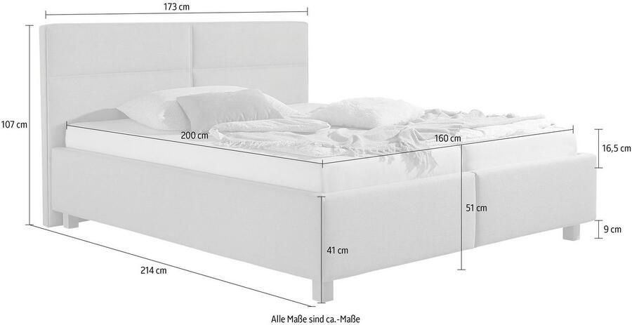 Maintal Gestoffeerd bed inclusief bedkist - Foto 10