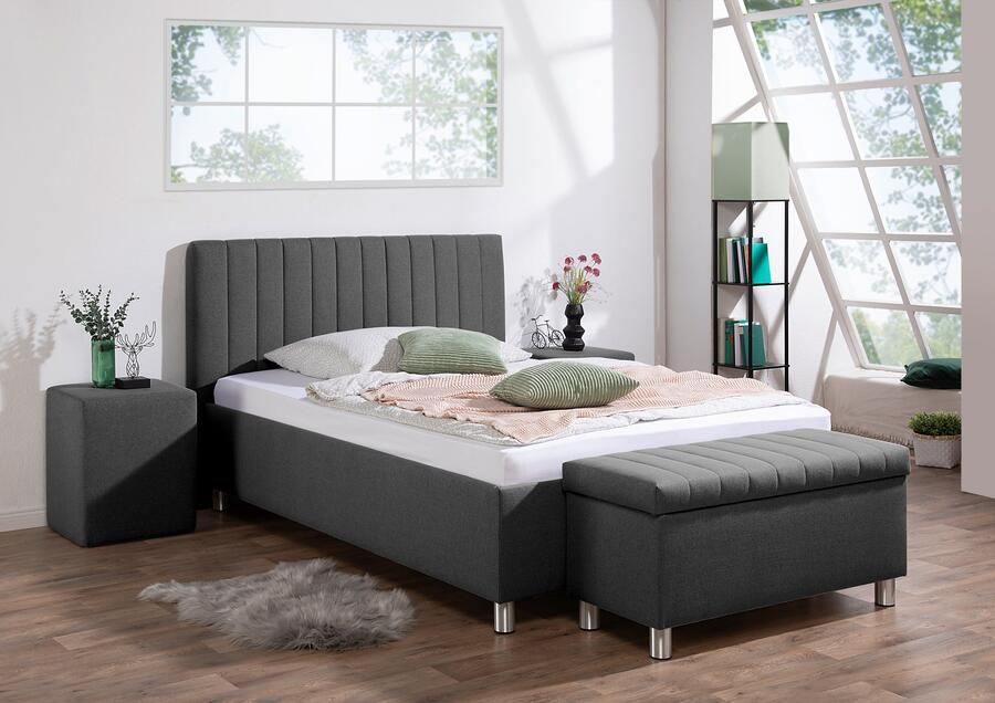 Maintal Gestoffeerd bed Kieferwald met bedlade optioneel met bonnell- of pocketveringmatras - Foto 9