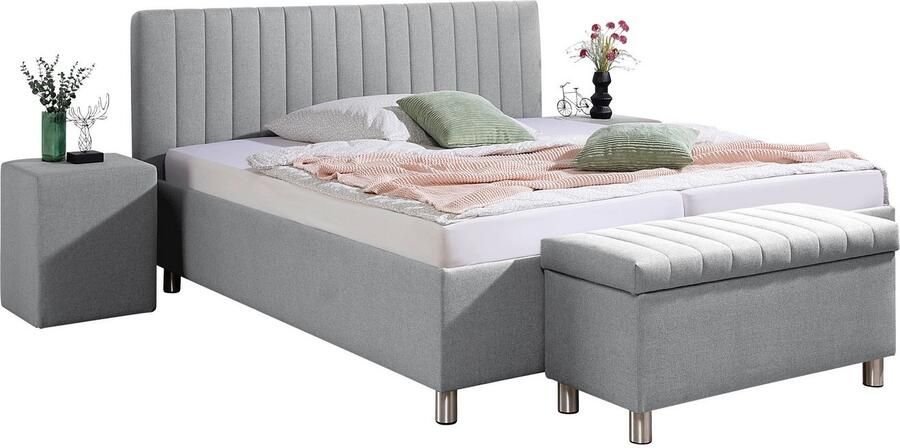 Maintal Gestoffeerd bed Kieferwald met bedlade optioneel met bonnell- of pocketveringmatras - Foto 7