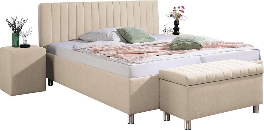 Maintal Gestoffeerd bed Kieferwald met bedlade optioneel met bonnell- of pocketveringmatras - Foto 7