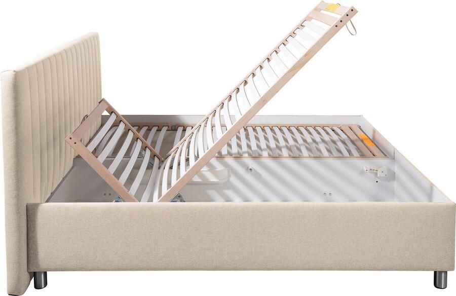 Maintal Gestoffeerd bed Kieferwald met bedlade optioneel met bonnell- of pocketveringmatras - Foto 6