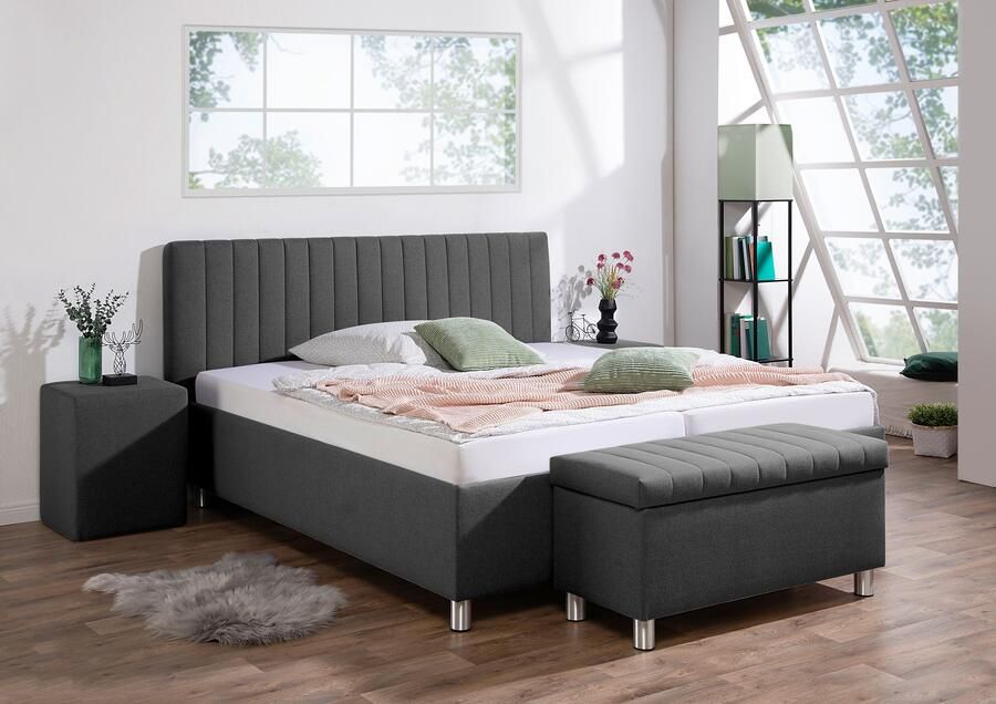 Maintal Gestoffeerd bed Kieferwald met bedlade optioneel met bonnell- of pocketveringmatras - Foto 9