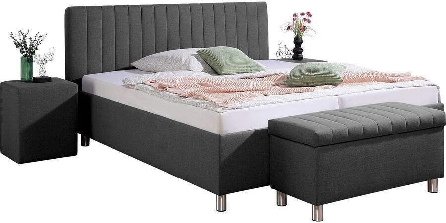 Maintal Gestoffeerd bed Kieferwald met bedlade optioneel met bonnell- of pocketveringmatras - Foto 7