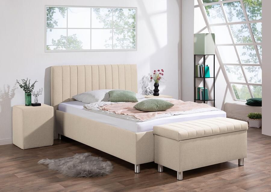 Maintal Gestoffeerd bed Kieferwald met bedlade optioneel met bonnell- of pocketveringmatras - Foto 9