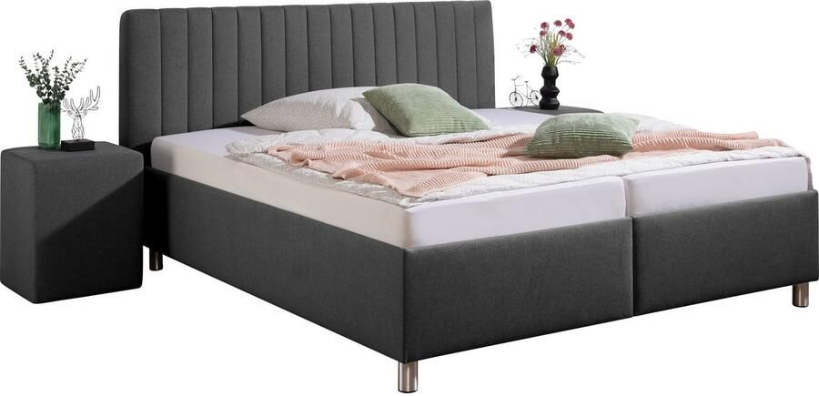 Maintal Gestoffeerd bed Kieferwald met bedlade optioneel met bonnell- of pocketveringmatras - Foto 8