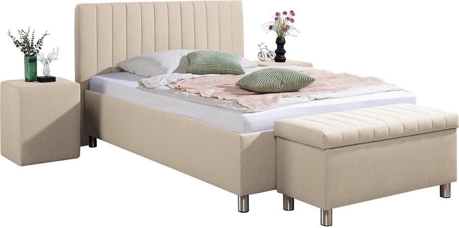 Maintal Gestoffeerd bed Kieferwald met bedlade optioneel met bonnell- of pocketveringmatras - Foto 8