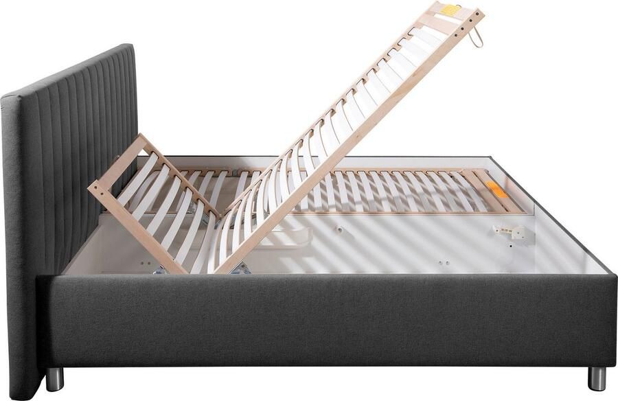 Maintal Gestoffeerd bed Kieferwald met bedlade optioneel met bonnell- of pocketveringmatras - Foto 6