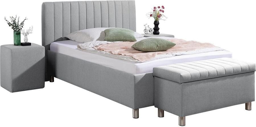 Maintal Gestoffeerd bed Kieferwald met bedlade optioneel met bonnell- of pocketveringmatras - Foto 8