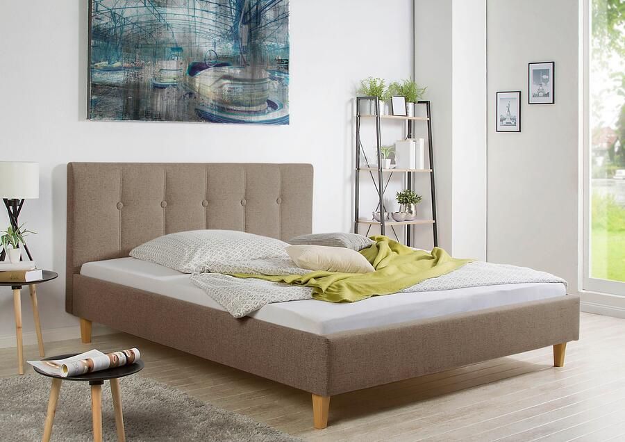 Maintal Gestoffeerd bed Leesburg Zijkanten van het bed zelf te monteren zonder bedkist - Foto 4